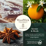 Woodwick Incense &amp; Myrrh - Large Scented Candle, 368 g