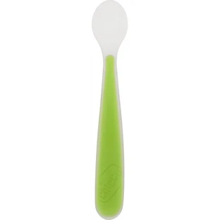 Cuillère en silicone souple Chicco, à partir de 6 mois, verte