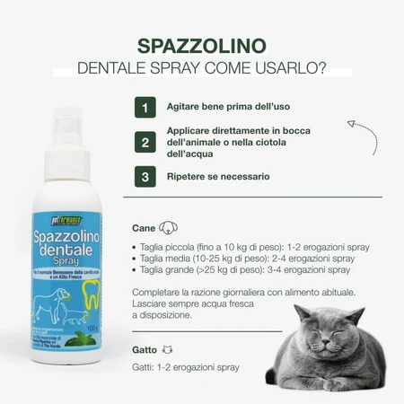 Petformance Tandenborstelspray voor honden en katten, 94 ml