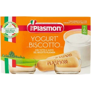 Plasmon homogenisierter Joghurt mit Keksen, 120 g x 2 Stück