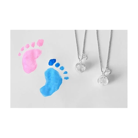 Mamijux Call the Angels - Chaîne en acier avec pendentif « Smooth Feet »