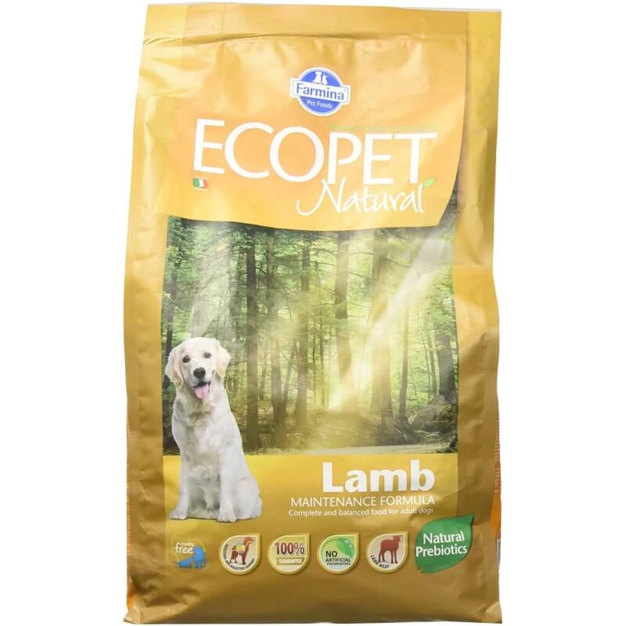 Farmina Ecopet Natural Lamb - Volledig voer voor volwassen honden, 2,5 kg