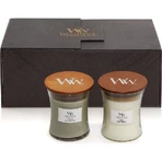 Woodwick-cadeauset: 2 middelgrote kaarsen