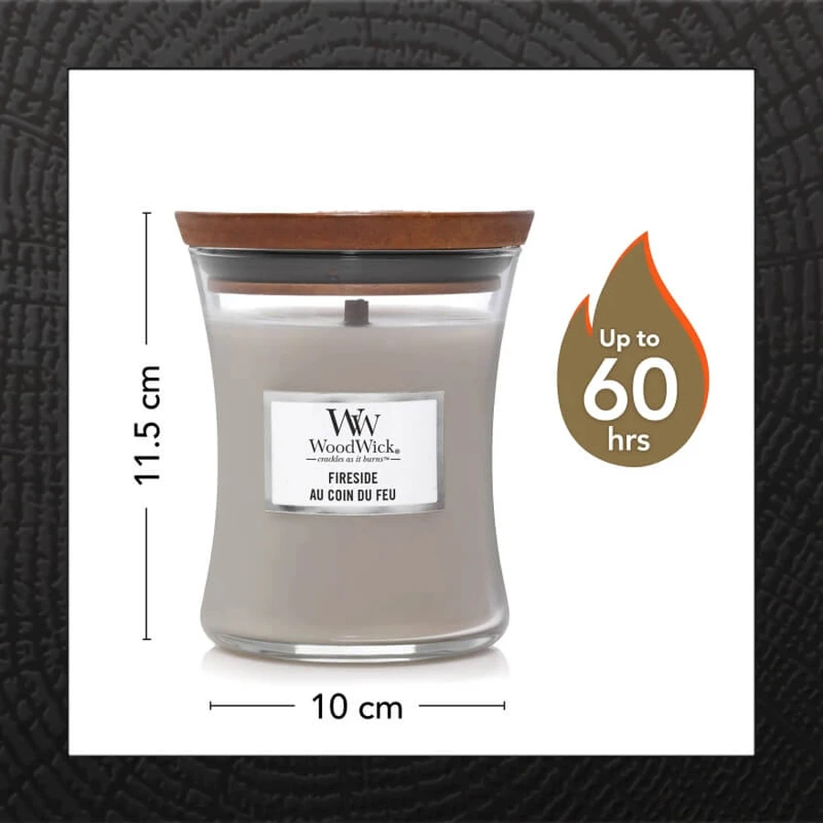 Woodwick-cadeauset: 2 middelgrote kaarsen