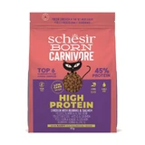 Schesir Born Carnivore Pollo con arenque y salmón - Alimento completo para gatos adultos, 255 g