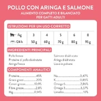 Schesir Born Carnivore Chicken with Herring and Salmon - Complete Food for Adult Cats, 255 g