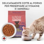 Schesir Born Carnivore Chicken with Herring and Salmon - Complete Food for Adult Cats, 255 g