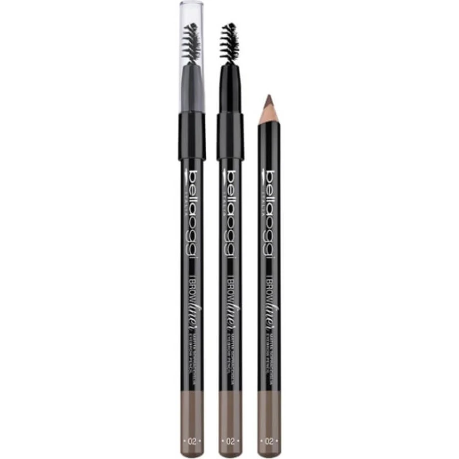 Bellaoggi I Brow Liner - Wenkbrauwpotlood nr. 02 Bruin/Kastanjebruin