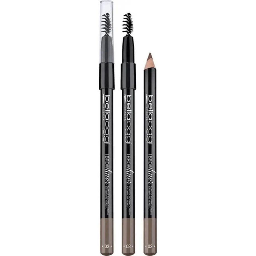 Bellaoggi I Brow Liner - Wenkbrauwpotlood nr. 02 Bruin/Kastanjebruin