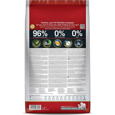 Farmina N&amp;d Pumpkin Adult Medium &amp; Maxi mit Huhn, Kürbis und Granatapfel – Alleinfuttermittel für Hunde, 2,5 kg