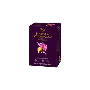 Espuma de champán con aceite de argán y pachulí - Jabón nutritivo, 90 g