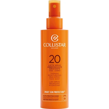 Collistar SPF 20 Zonnebrandspray: Hydraterende gezichts- en lichaamslotion, gemiddelde bescherming, 200 ml