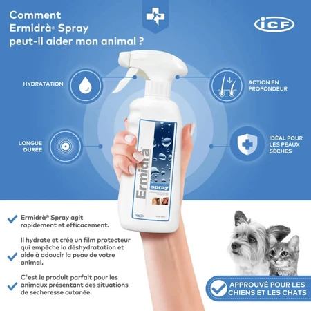 I.c.f. Ermidra Spray voor de droge huid, 300 ml