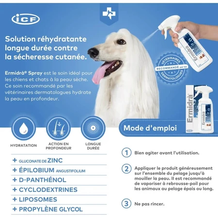 I.c.f. Ermidra Spray voor de droge huid, 300 ml