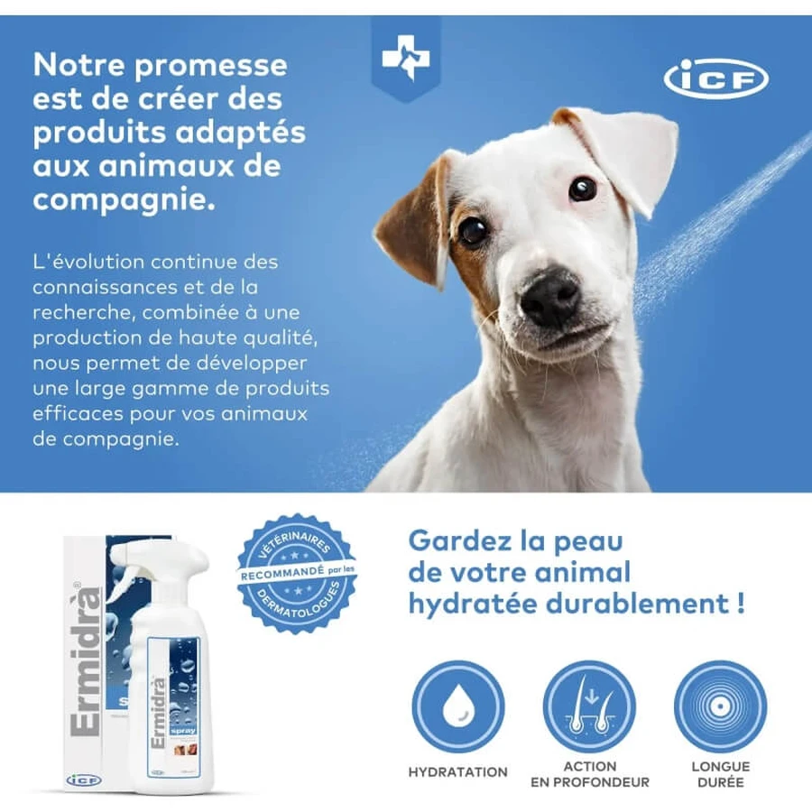 I.c.f. Ermidra Spray voor de droge huid, 300 ml
