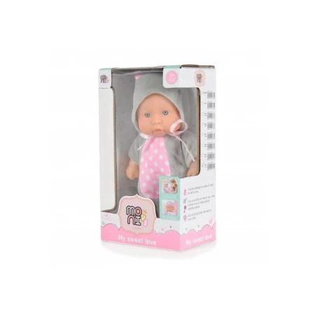 Moni Trade Hasenpuppe – Grau, 20 cm