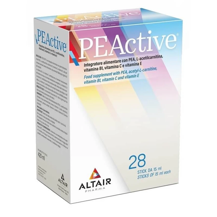 Peactive, 28 sticks de 15 ml chacun - complément alimentaire pour le système nerveux et contre le stress oxydatif