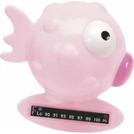 Chicco roze vis-badthermometer met temperatuurindicator