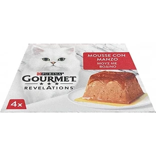 Purina Gourmet Revelations Beef Mousse - Complete Food for Adult Cats, 57 g