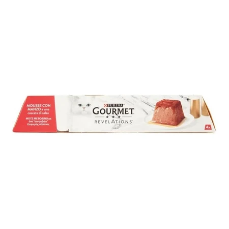 Purina Gourmet Revelations Rundermousse - Compleet voer voor volwassen katten, 57 g