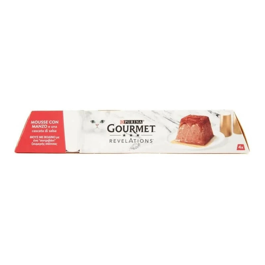 Purina Gourmet Revelations Rundermousse - Compleet voer voor volwassen katten, 57 g