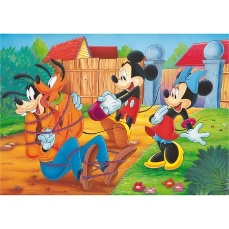 Lisciani Mickey und Freunde – doppelseitiges Bodenpuzzle, 108 Teile, 70 x 50 cm