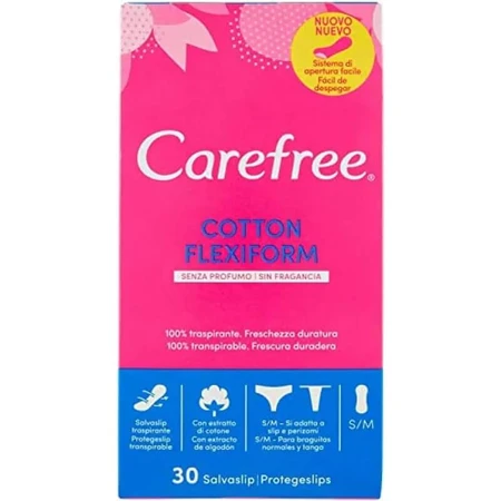 Carefree Cotton Feel Flexiform - 30 ongeparfumeerde inlegdoekjes