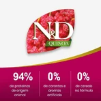 Farmina N&amp;d Quinoa Adult Mini WM Lamm – Alleinfuttermittel für ausgewachsene Mini-Hunde zur Gewichtsregulierung, 140 g