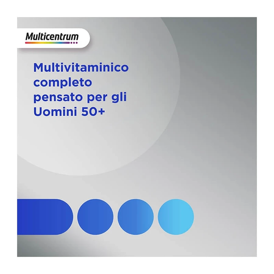 Multicentrum für Männer ab 50 – Vitamin- und Mineralstoffpräparat, 3 Packungen à 30 Tabletten