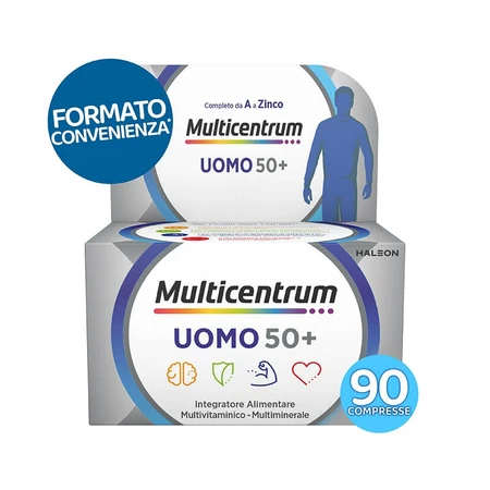 Multicentrum für Männer ab 50 – Vitamin- und Mineralstoffpräparat, 3 Packungen à 30 Tabletten