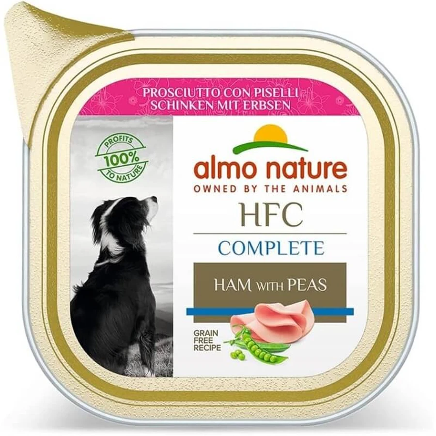 Almo Nature HFC Complete Jamón con guisantes - Pienso completo para perros de todos los tamaños, 85 g