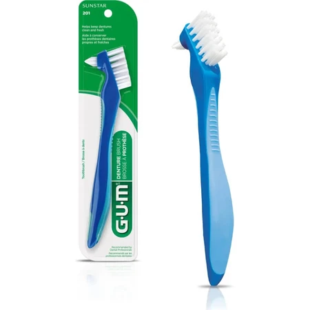 Sunstar Gum Toothbrush for Dentures and Dental Prostheses Bluter 201