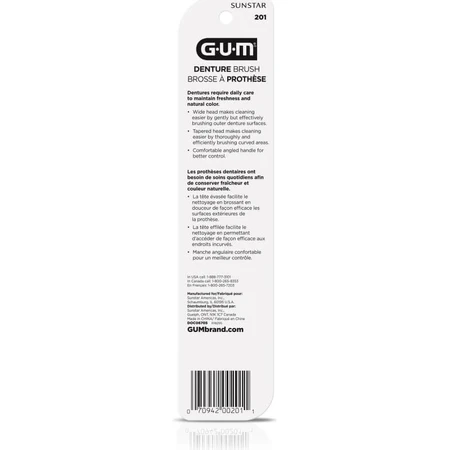 Sunstar Gum Toothbrush for Dentures and Dental Prostheses Bluter 201