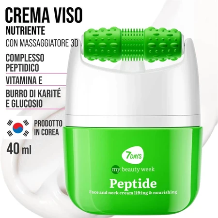 7days Peptidi – cremă nutritivă și netezitoare pentru față, cu dispozitiv de masaj, 40 ml