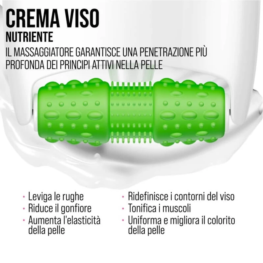 7days Peptidi – cremă nutritivă și netezitoare pentru față, cu dispozitiv de masaj, 40 ml