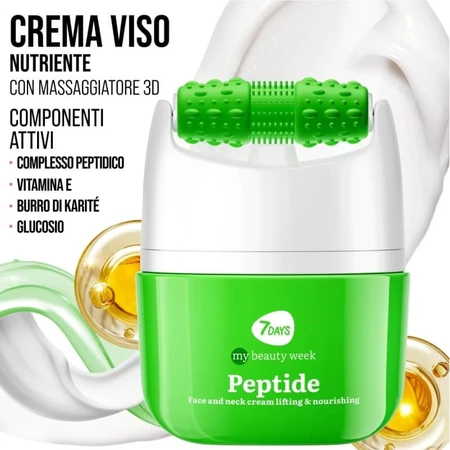 7days Peptidi – cremă nutritivă și netezitoare pentru față, cu dispozitiv de masaj, 40 ml