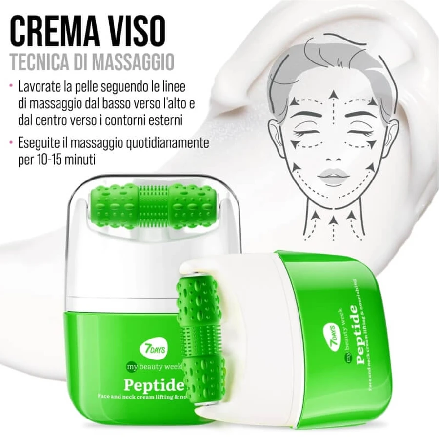 7days Peptidi – cremă nutritivă și netezitoare pentru față, cu dispozitiv de masaj, 40 ml