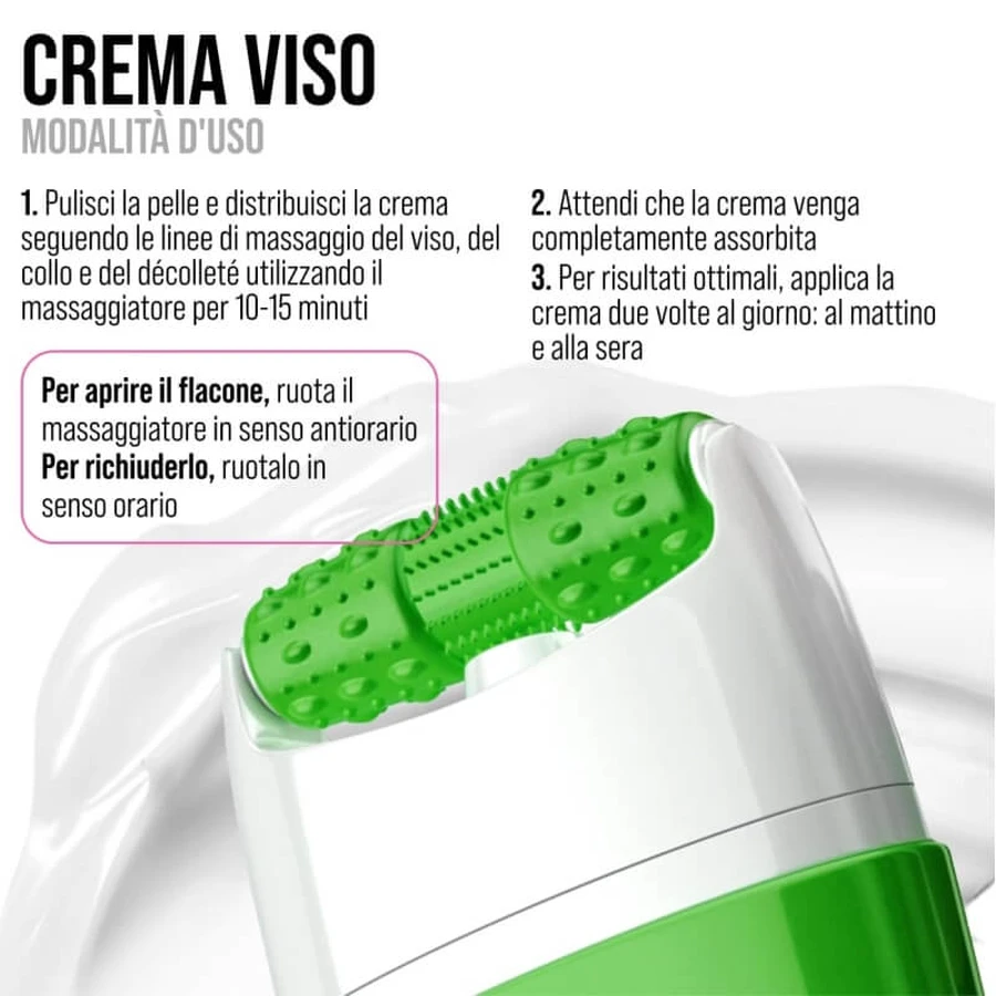 7days Peptidi – cremă nutritivă și netezitoare pentru față, cu dispozitiv de masaj, 40 ml