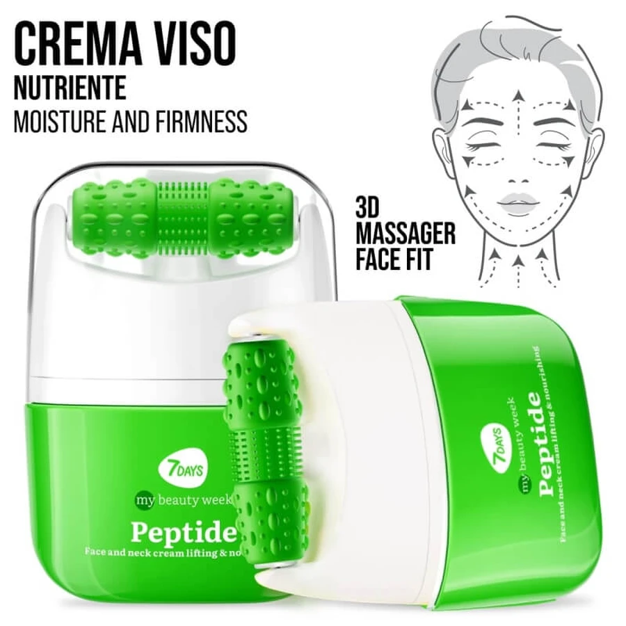 7days Peptidi – cremă nutritivă și netezitoare pentru față, cu dispozitiv de masaj, 40 ml