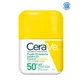 Crème solaire pour le visage CeraVe SPF 50+, fluide matifiant, invisible, très haute protection, 50 ml