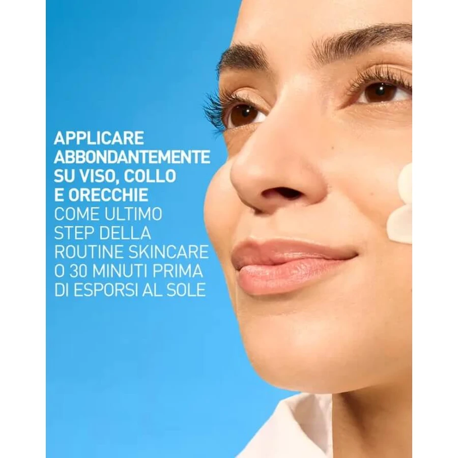 Crème solaire pour le visage CeraVe SPF 50+, fluide matifiant, invisible, très haute protection, 50 ml