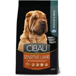 Farmina Cibau Sensitive Lamb für mittelgroße und große Rassen – Alleinfuttermittel für empfindliche erwachsene Hunde mittelgroßer und großer Rassen, 12 kg