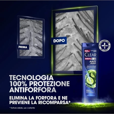Clear Anti-Sebum - Anti-Dandruff Shampoo for Oily Hair, 225 ml