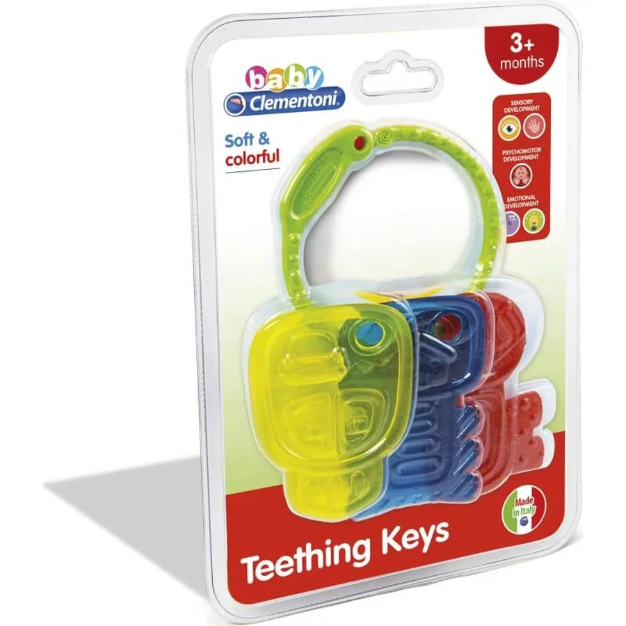 Llaves multicolores para la dentición de Clementoni, a partir de los 3 meses