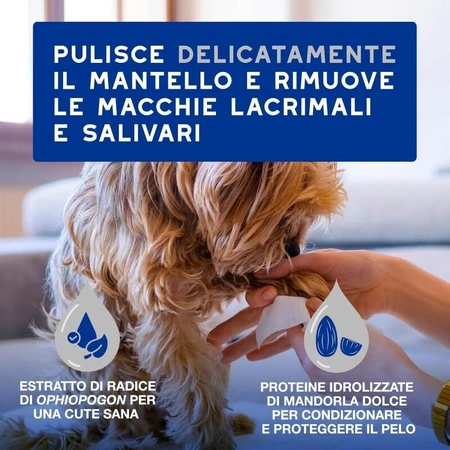 Ceva Animal Health: 100 toallitas perfumadas multiusos para la piel y el pelaje de perros y gatos
