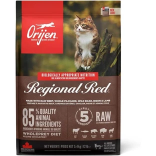 Orijen Regional Red Red Meat - Compleet voer voor katten van alle leeftijden, 5,4 kg