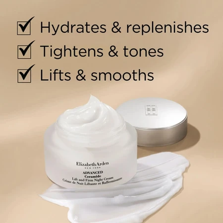 Elizabeth Arden Advanced Ceramide Lift and Firm - Crema de noche antienvejecimiento, 50 ml