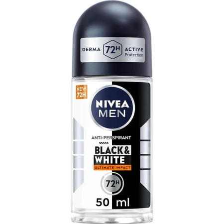 Nivea Men Black &amp; White Invisible Ultimate Impact - Déodorant à bille 50 ml