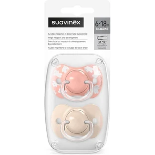 Suasuavinex wild&amp;free - 2 Silicone Pacifiers SX Pro 6–18m, Pink