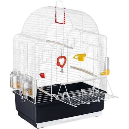 Ferplast Ibiza Open - Cage blanche à ouverture frontale pour canaris et oiseaux exotiques